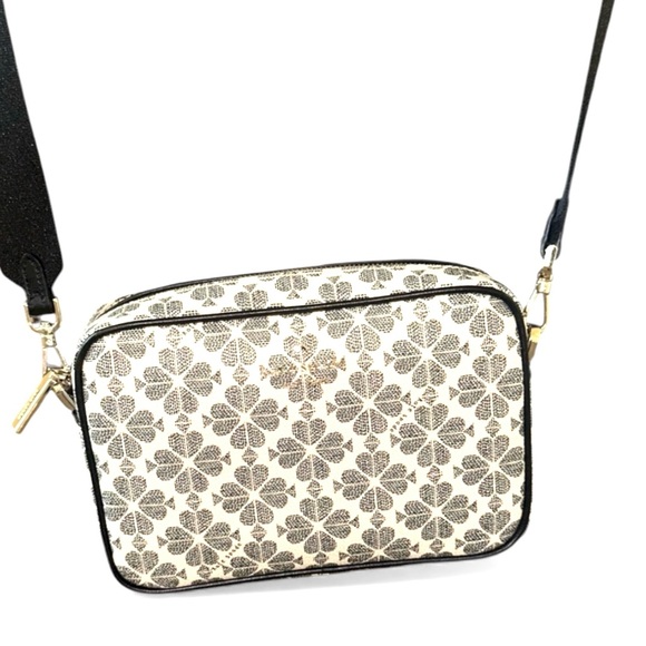Kate Spade Black and White Floral Crossbody Bag - Picture 8 of 11